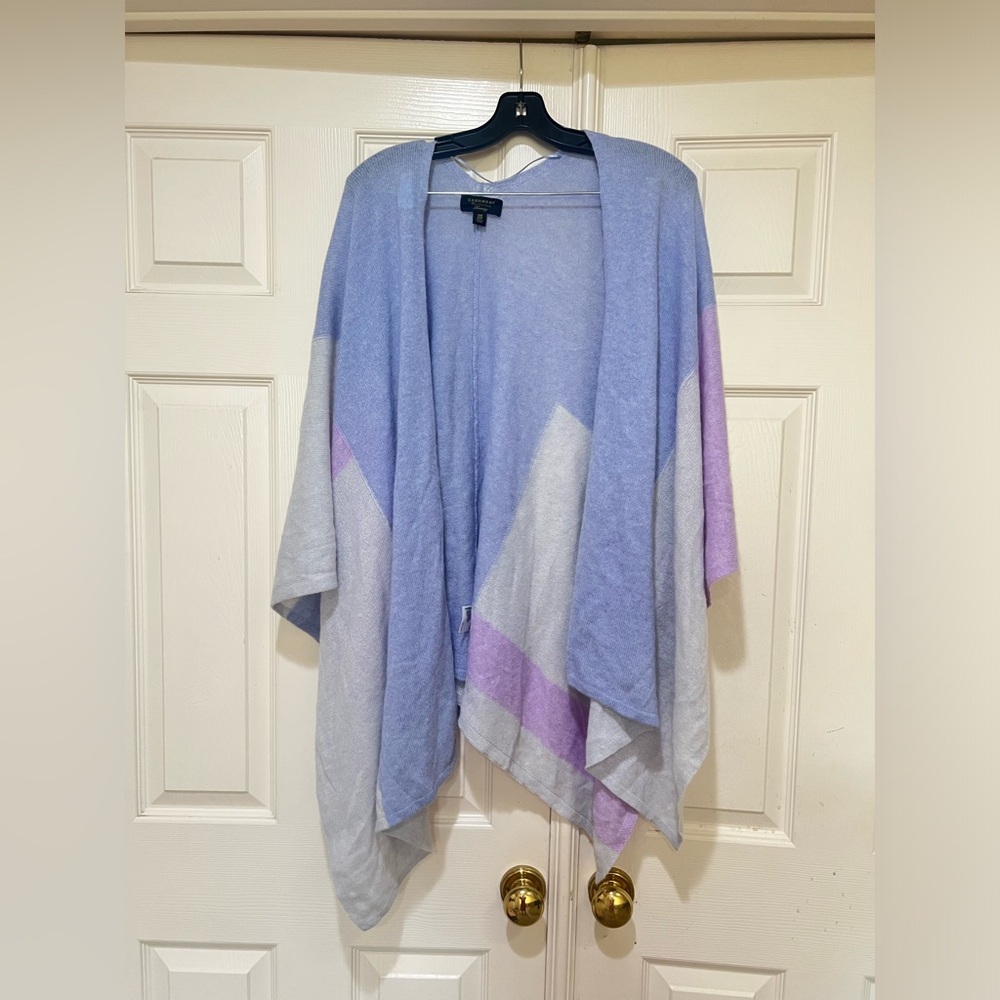 Charter Club Cashmere Luxury One Size Poncho Sweater Shawl Wrap Warm Cozy